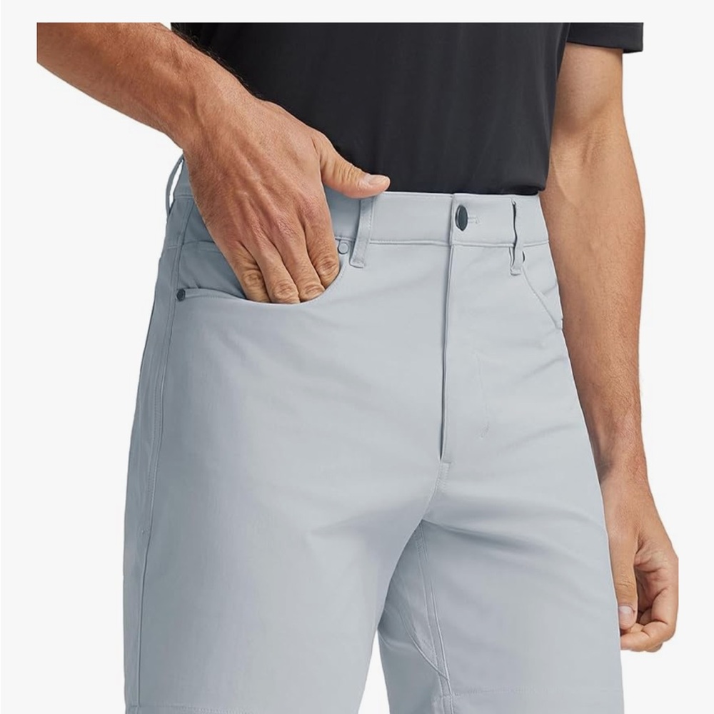Men's Classic Gray Flat Front Shorts